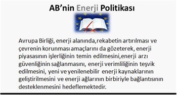 AB'nin Enerji Politikası